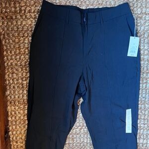 A New Day Black cuffed pleated front trousers